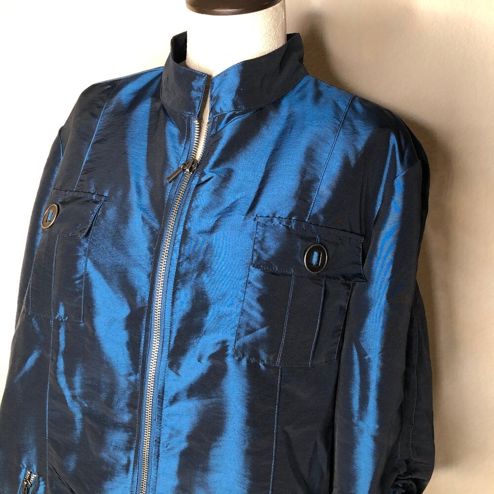 Gorgeous, New "Chico's" Sapphire Colored Jacket/ Size 3
